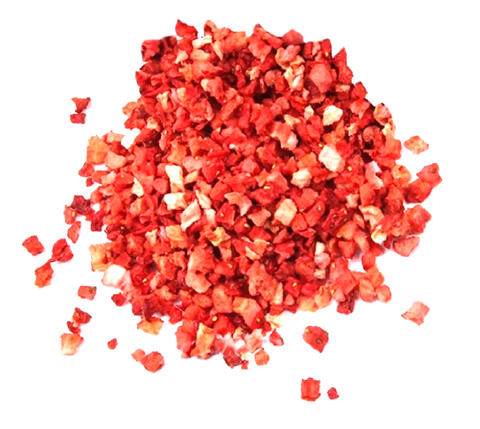GQQG Freeze-dried Strawberry (diced), 5 kg - Wholesale