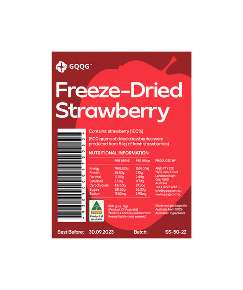 GQQG Freeze-dried Strawberry (whole) - Retail